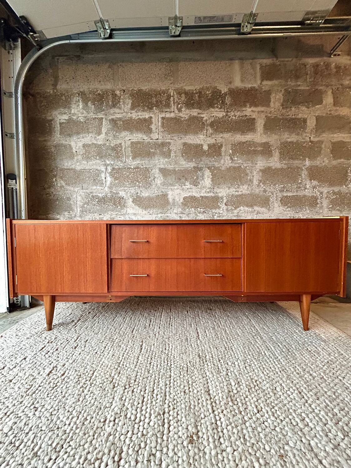 Vintage Scandinavian teak sideboard - unique piece - 1960s/70s