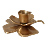 Vintage hand-to-hand flower candle holder 70s