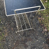 Side table vinyl door