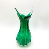 Egermann green vase, Czech Republic, 1970s