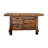 Old wooden workbench