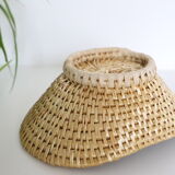 Oval wicker basket, vintage