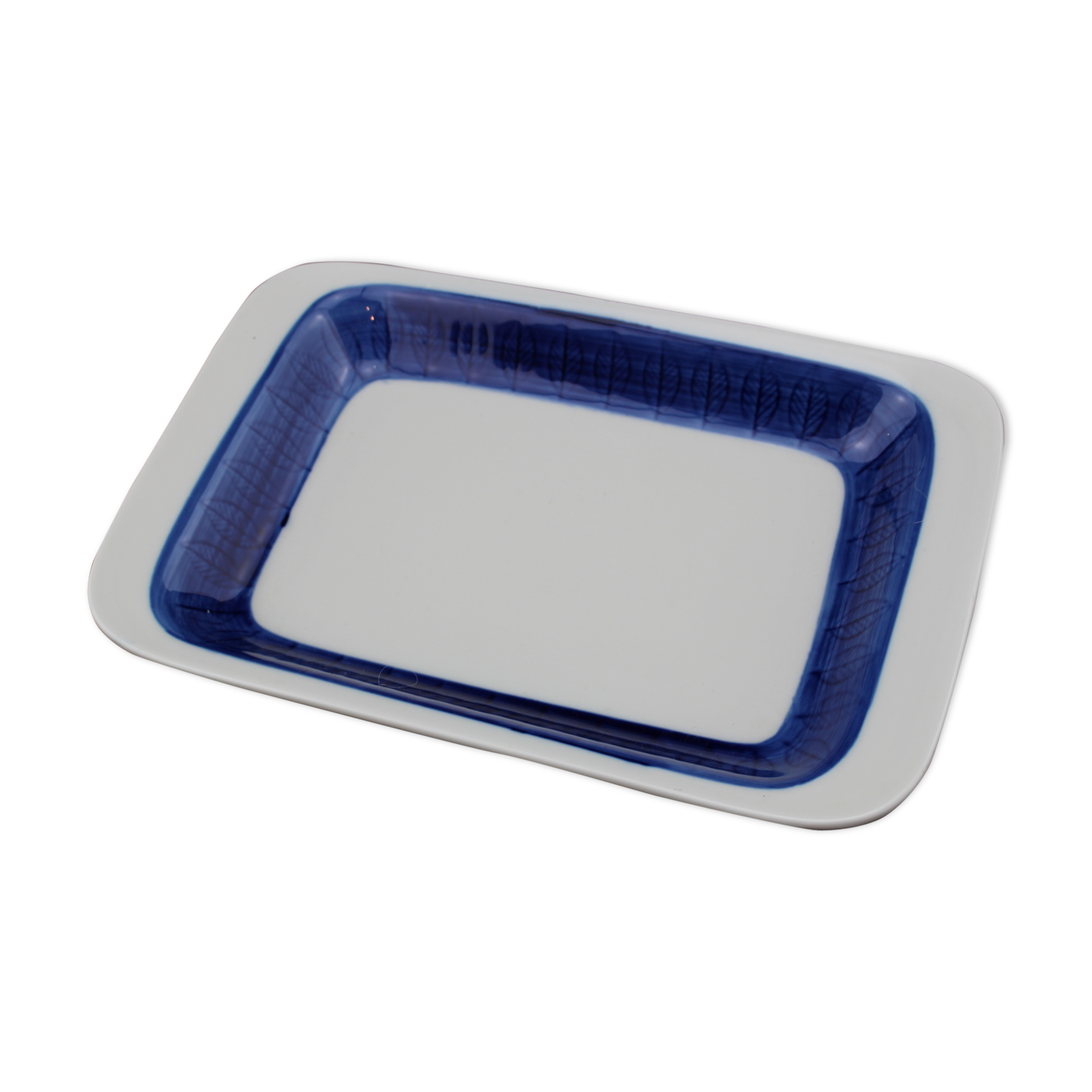 Empty Pocket Koka by Rörstrand, fish, blue