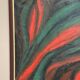 Original Swedish Oil on Canvas – Abstract Expressionist Composition – Vintage & Framed