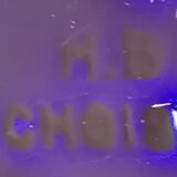 19th century plate signed HB Choisy