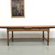 Large extendable farmhouse table in solid cherry wood - 1900s