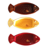 Coupelles apéritifs poissons céramique art deco