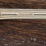 Set of 5 white metal spoons from the 20s