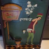 Anciens panneaux bois relief indication toilettes gents et femme