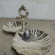 Vintage silver-plated shell display stand