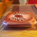 Hand-decorated earthenware trivet