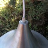 Suspension space age vintage en aluminium brossé