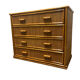 1970s rattan chest of drawers