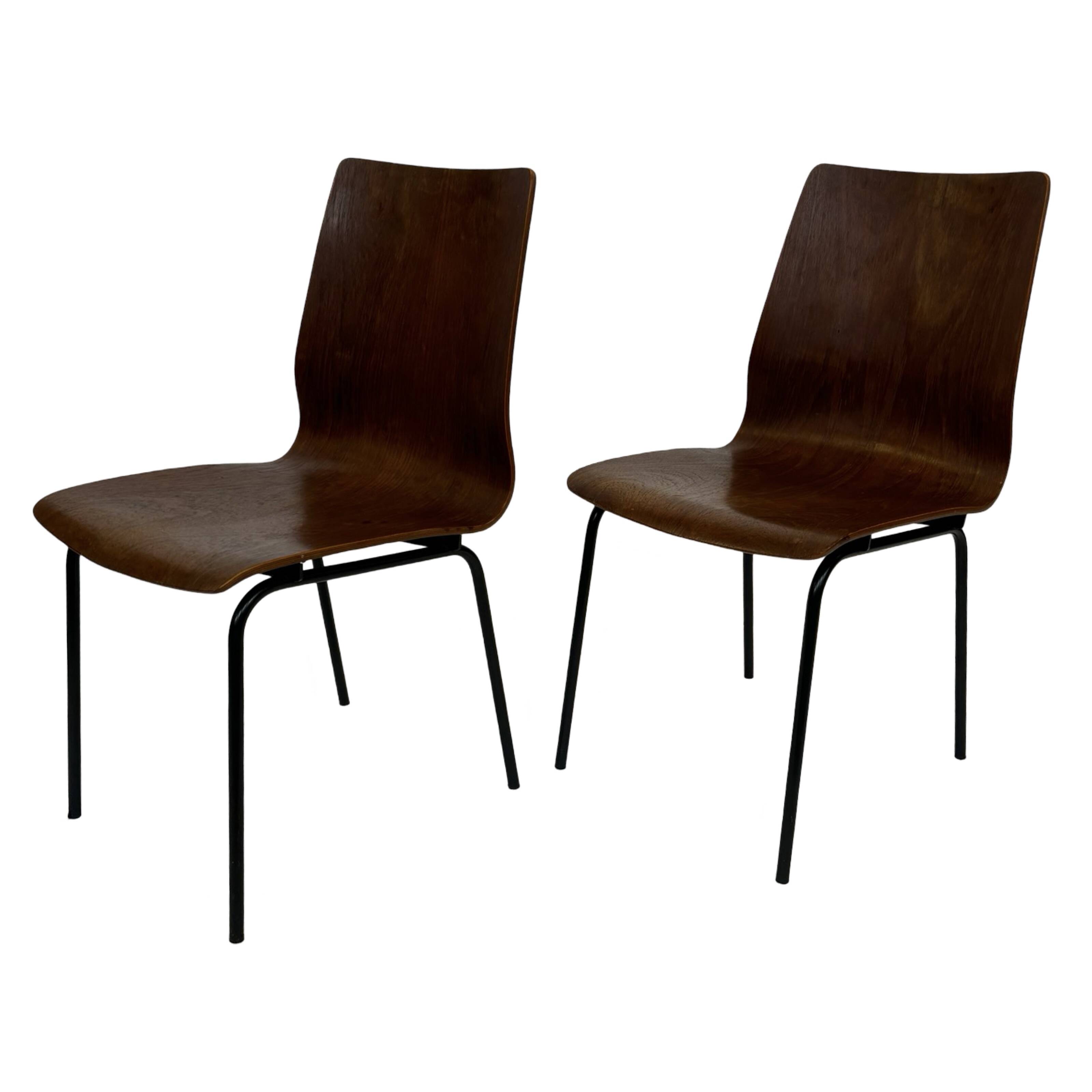 Vintage Friso Kramer for Auping 'Euroika' plywood dining chair, The Netherlands 1960's