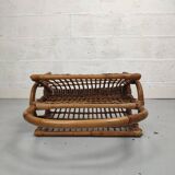 Vintage bamboo magazine holder