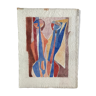 Aquarelle sur papier signée Yves Alix, Étude de nus, 1963