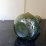 Vintage Frosted Murano Glass Amphora Vase