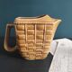 Rare French vintage rectangular Majolica pitcher