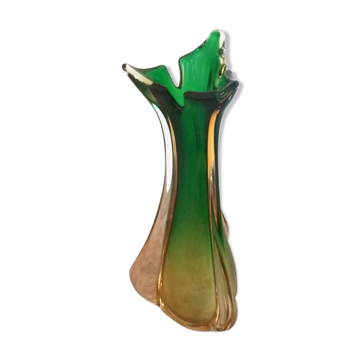 Murano 1960s glass vase