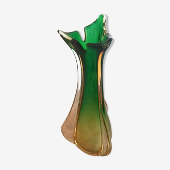 Vase en verre de murano années 60