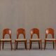 Vintage Morten dining chairs in teak by Niels Koefoed for Hornslet Møbelfabrik, Denmark 1970’s, set of 4