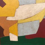 Abstract painting on panel