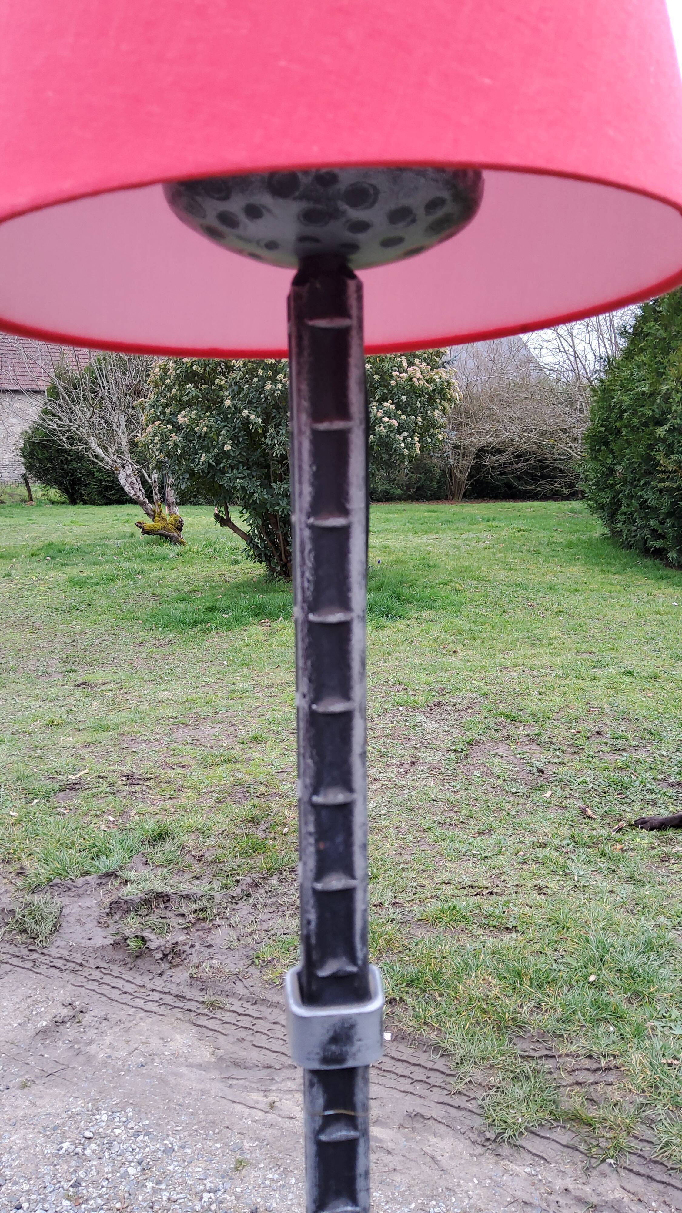 Brutalist iron lamppost of the 1960s