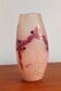 Legras vase ruby series in flowers in acid-etched glass