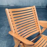 Set of Mid-Century Modern Design Rex Folding Chairs by Niko Kralj for Stol Kamnik, 1980s