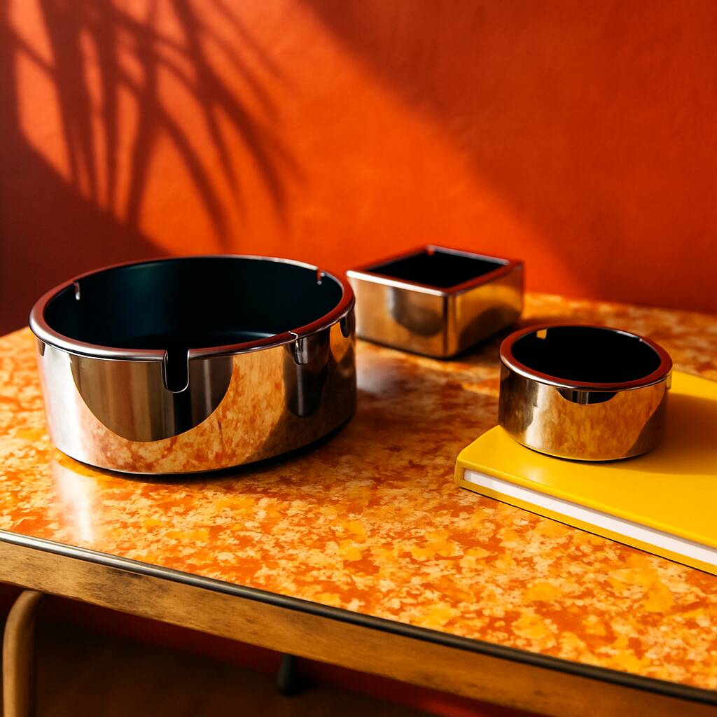 Trio of Isamu Kenmochi designer ashtrays – Iconic Space Age