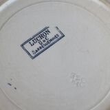 6 flat iron earth plates Sarreguemines U&C Luchon model