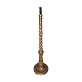 Golden carved wood lamppost or period 1940 Italy