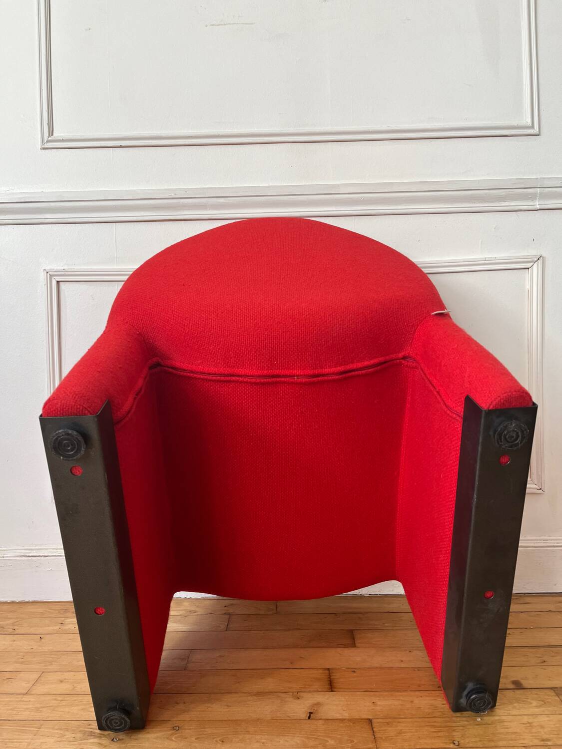 Vintage wool fireside chair