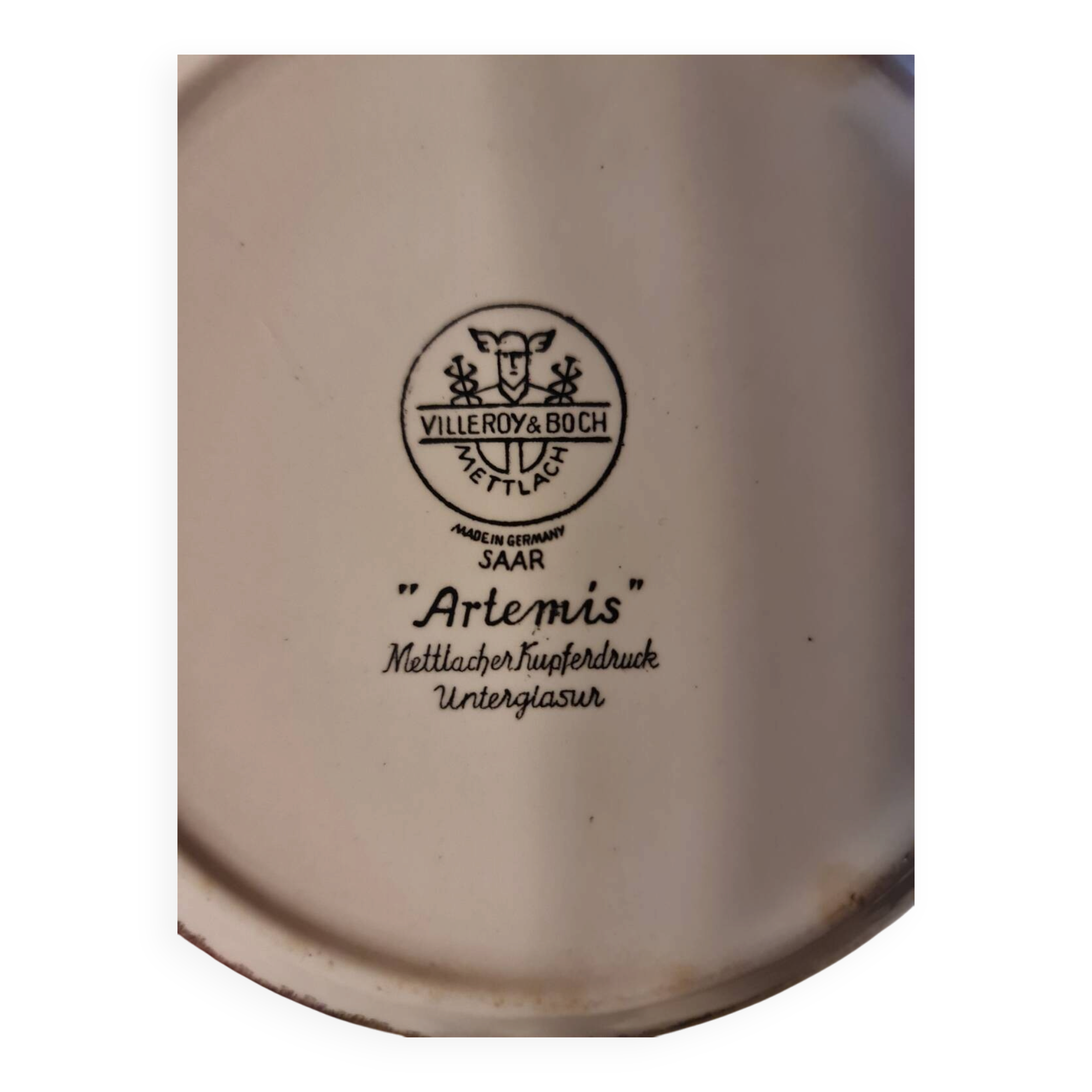 Villeroy & Boch Mettlach Artemis Hunter Dog Wild Boar Pot