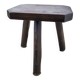 Dark octagon tripod stool