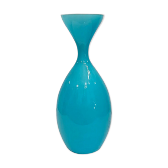 Blue opaline glass drop suspension, 1970