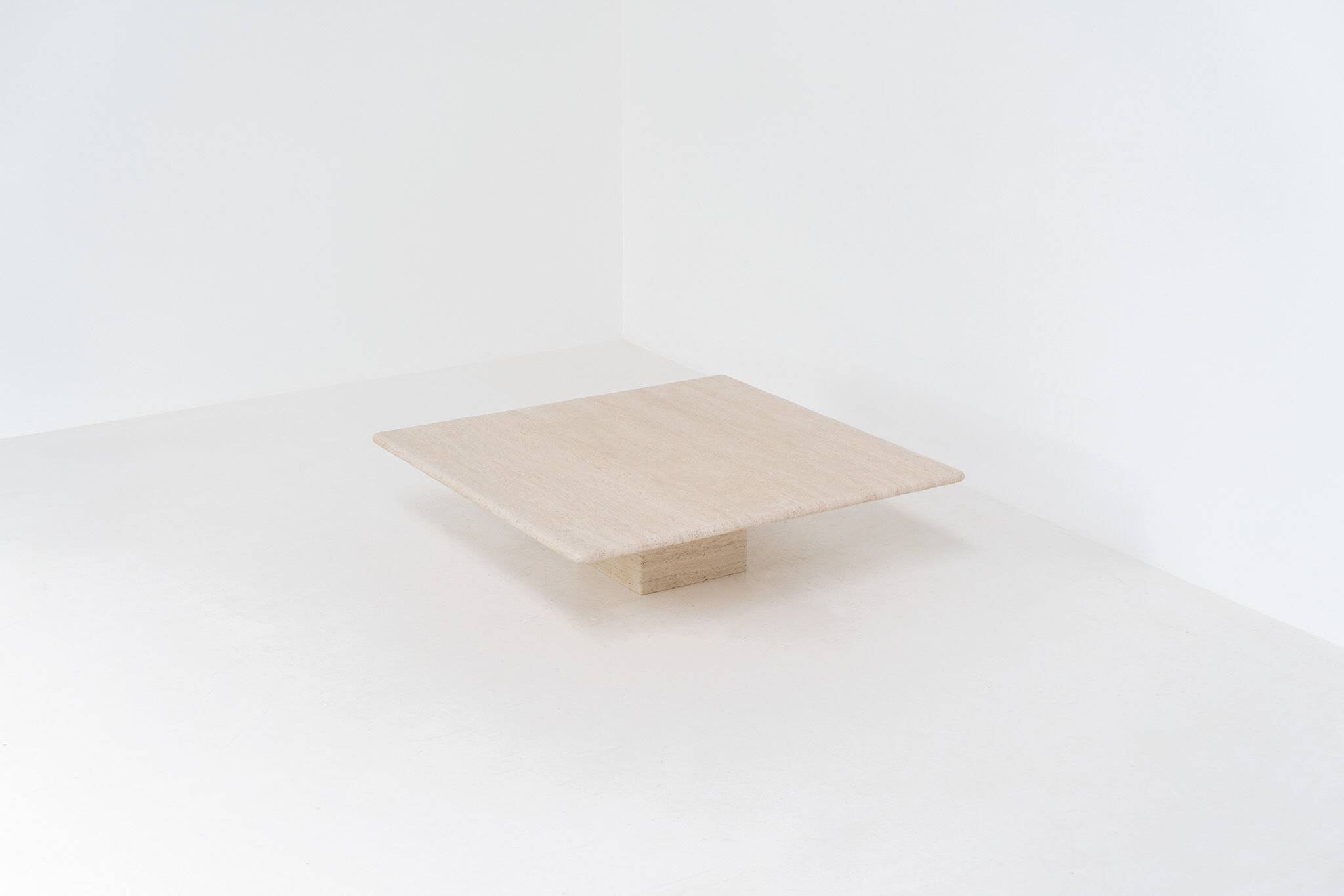 XL travertine coffee table