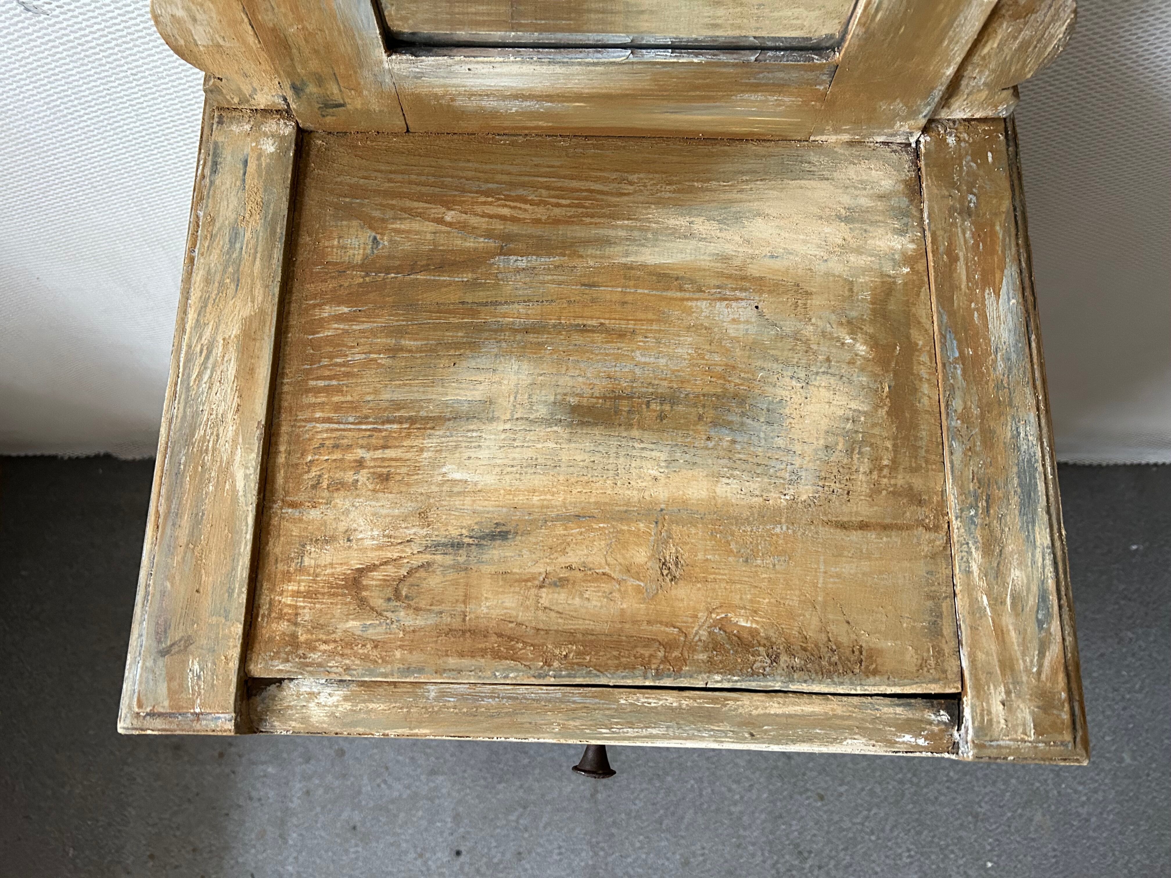 Meuble d'entrée console patinée