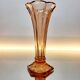 Vaas Art Deco Val Saint Lambert, Luxval series American model M, rose colour.