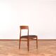Chaises de salle à manger danoises en teck et cuir par Henning Kjærnulf pour Korup Stolefabrik, années 1960, lot de 4