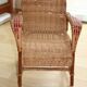 Fauteuil en rotin enfant vintage