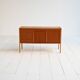 Buffet scandinave en teck avec bureau escamotable, années 1960