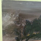 Sunset, oil on canvas