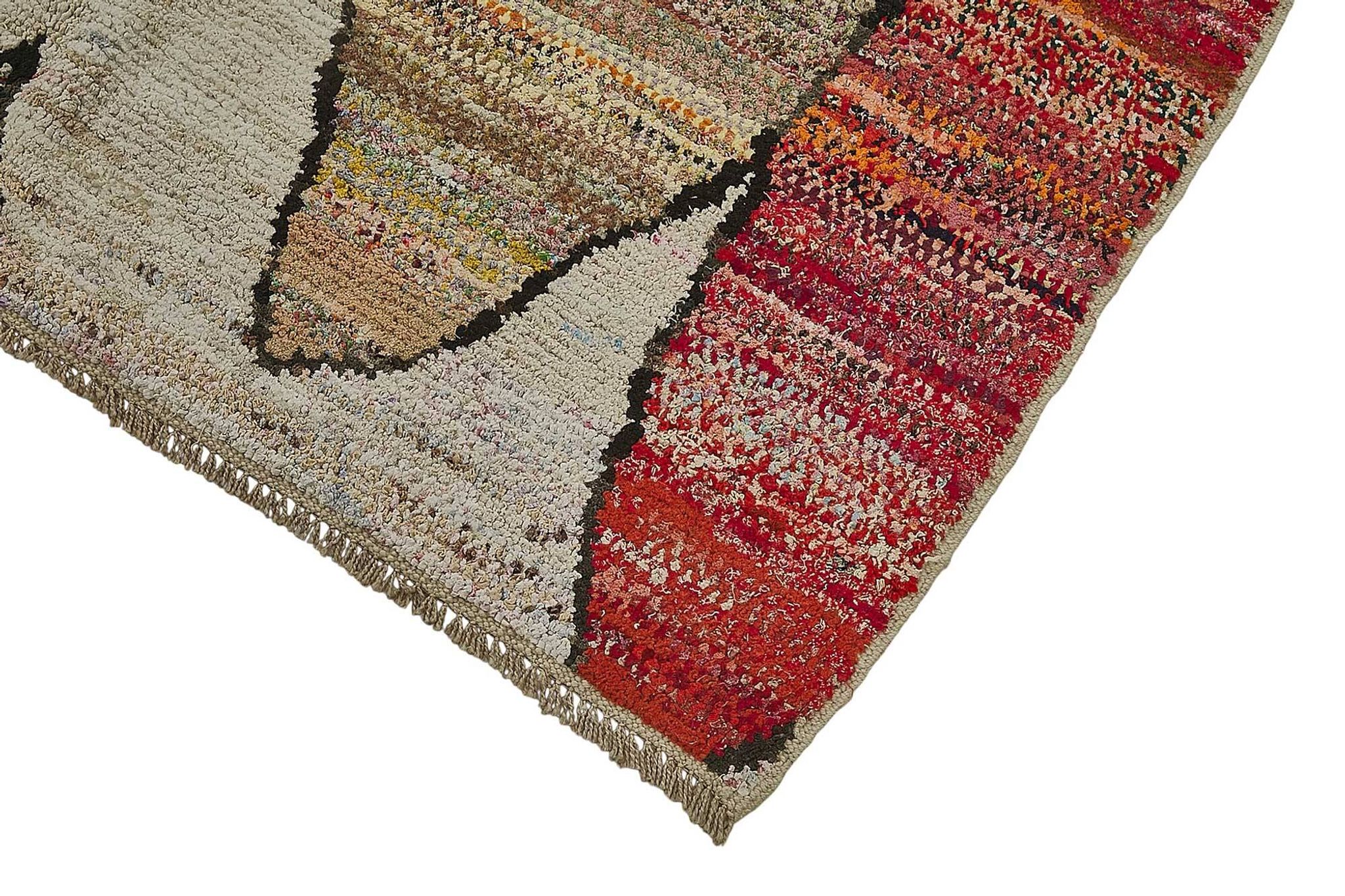 Tapis boho recyclé turc fait main 165 cm x 255 cm