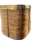 Rattan & Brass Wastepaper Basket | Italy 1970s