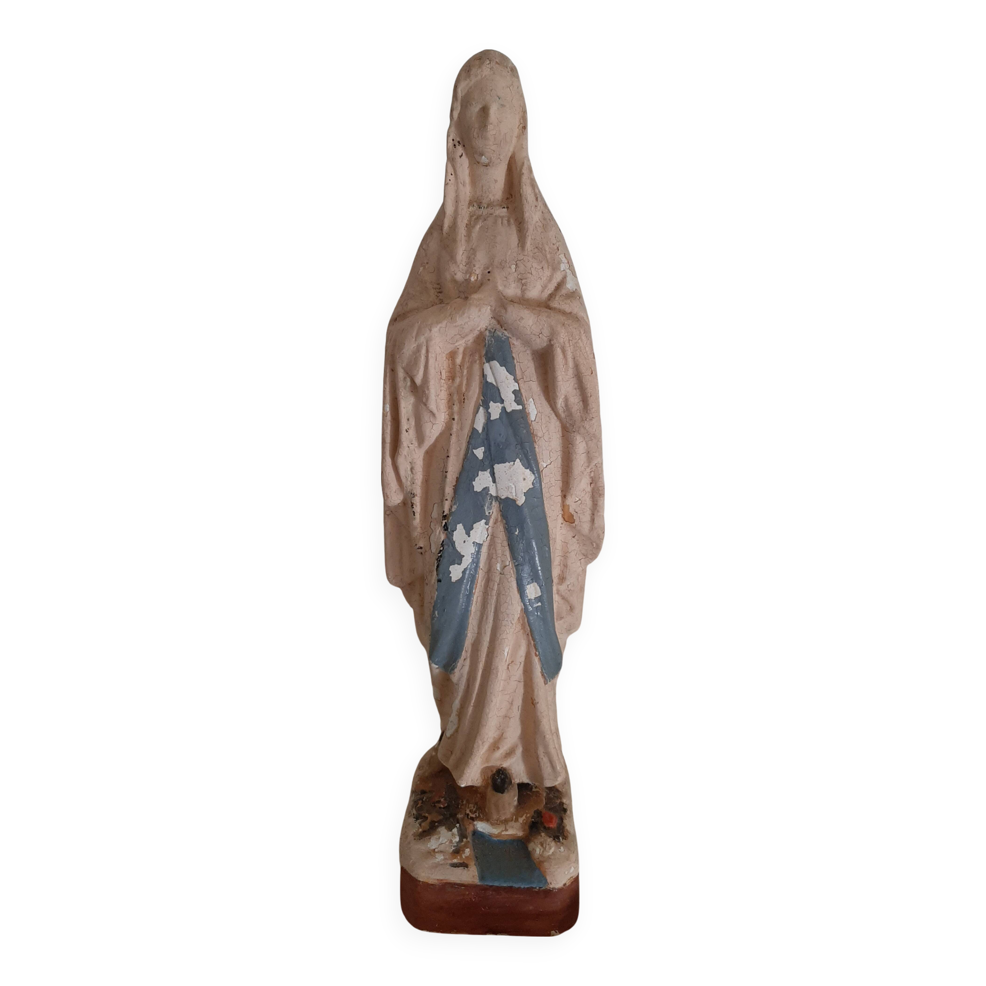 19th century plaster Virgin