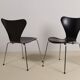 Pair of early 3107 "Syveren" Arne Jacobsen dining chairs, 1965