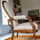 Armchair Voltaire massive walnut XlXeme