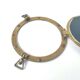 Brass porthole mirror, diameter 18cm