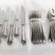Baroque model silver metal cutlery service